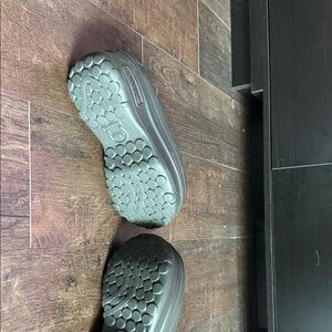 Adidas Black Platform Slip-Ons